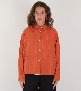 Alta Shirt Striped Mix Burnt Orange