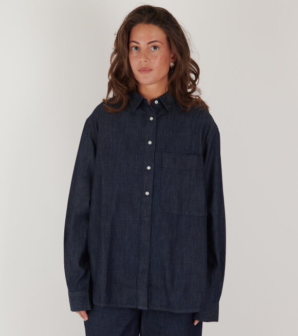 Aiayu - Lynette Shirt Denim Dark Blue Jeans