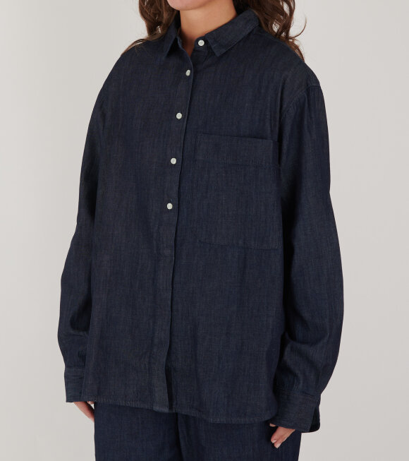 Aiayu - Lynette Shirt Denim Dark Blue Jeans