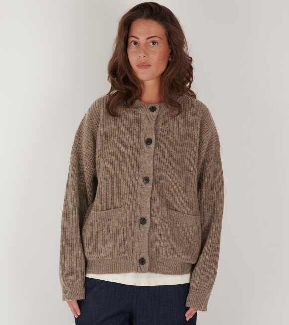 Aiayu - Bine Wool Cardigan Pure Soil