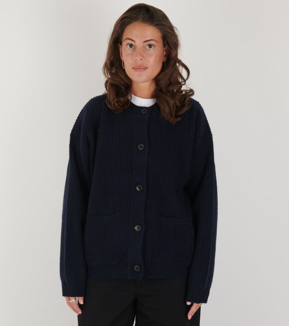 Aiayu - Bine Wool Cardigan Black/Blue