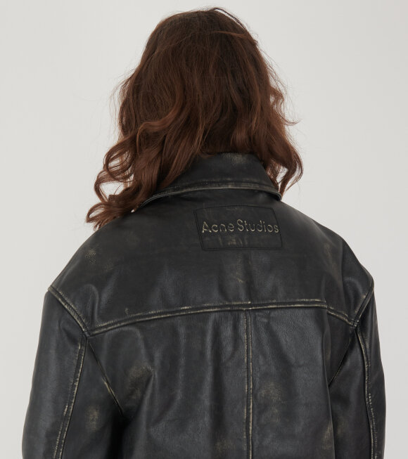 Acne Studios - Leather Jacket Black