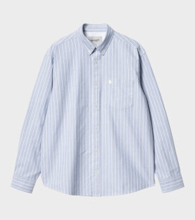 L/S Dowlen Shirt Bleach/White