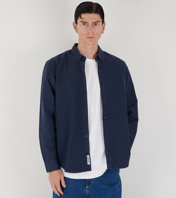 Carhartt WIP - L/S Bolton Shirt Air Force Blue