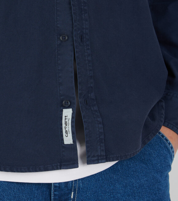 Carhartt WIP - L/S Bolton Shirt Air Force Blue