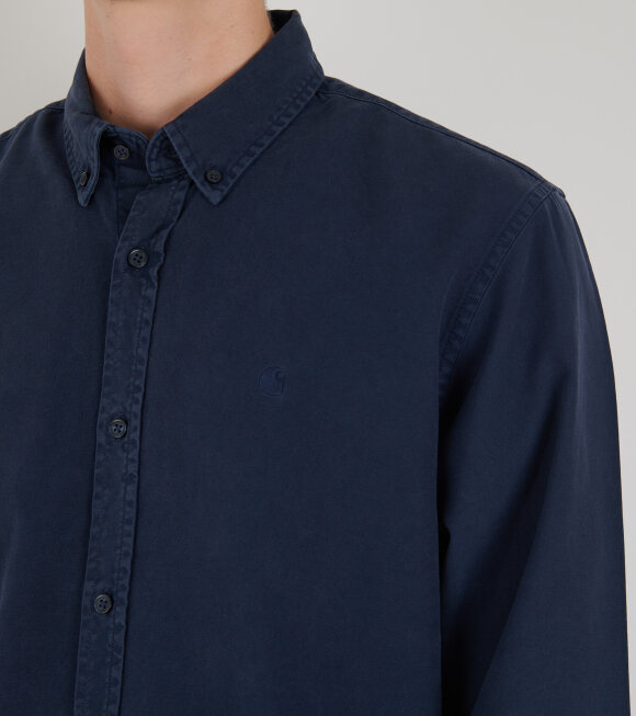 Carhartt WIP - L/S Bolton Shirt Air Force Blue