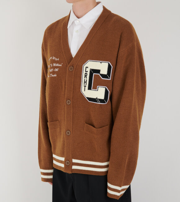 Carhartt WIP - Brown Ducks Cardigan Hamilton Brown/Wax