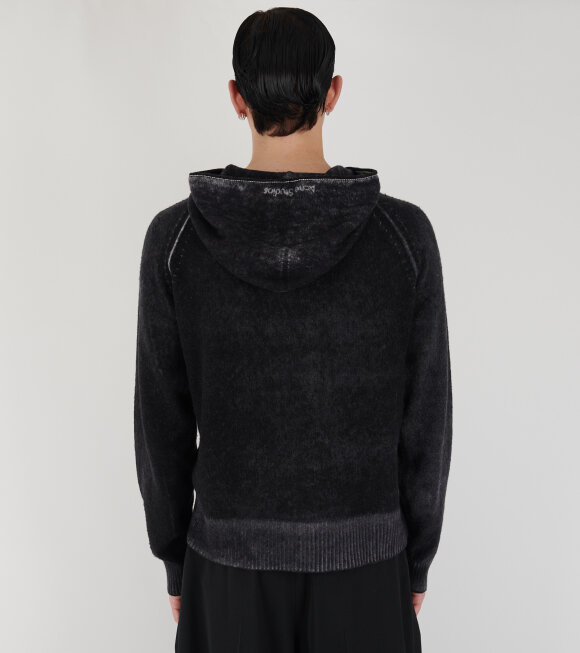 Acne Studios - Hooded Zip Sweater Black