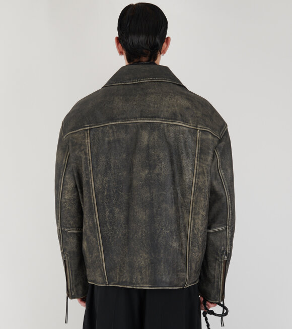 Acne Studios - Biker Leather Jacket Black