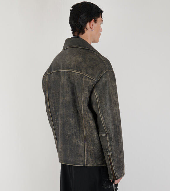 Acne Studios - Biker Leather Jacket Black