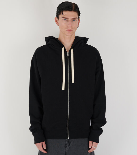 Jil Sander - Zip Hoodie Black