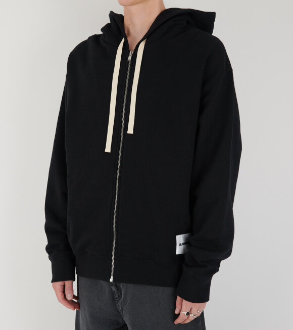 Jil Sander - Zip Hoodie Black