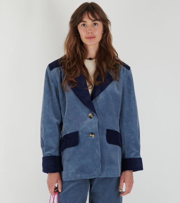 Caro Editions - Selma Jacket Dove Blue w. Navy