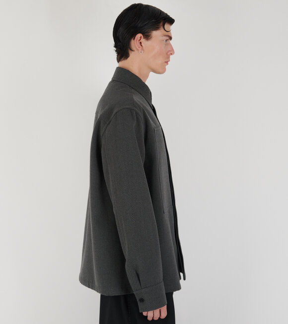 Jil Sander - Wool Overshirt Dark Grey