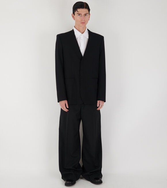 MM6 Maison Margiela - Tailoring Wool Suit Jacket Black