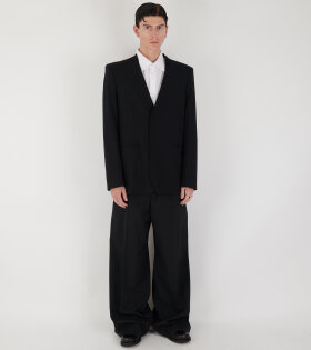 Tailoring Wool Suit Jacket Black