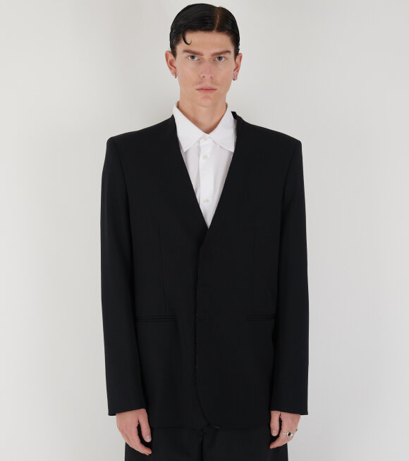 MM6 Maison Margiela - Tailoring Wool Suit Jacket Black