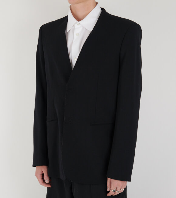 MM6 Maison Margiela - Tailoring Wool Suit Jacket Black