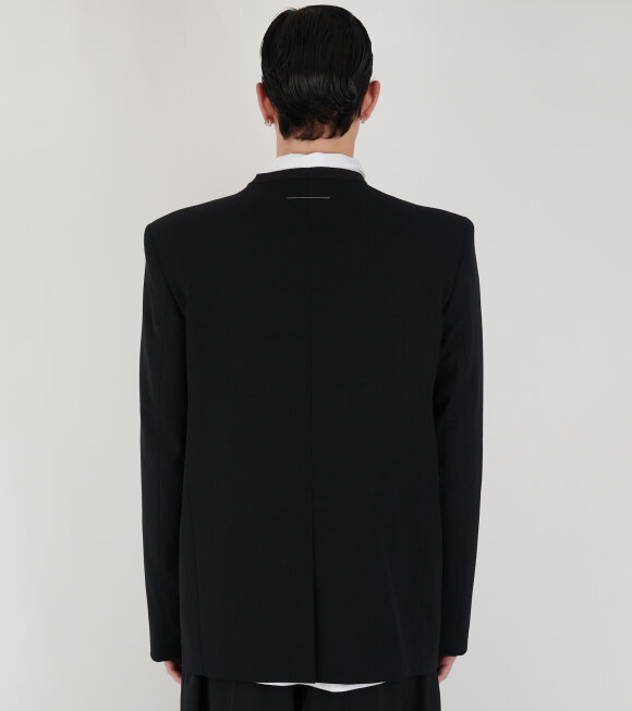 MM6 Maison Margiela - Tailoring Wool Suit Jacket Black