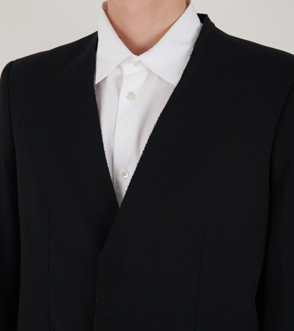 MM6 Maison Margiela - Tailoring Wool Suit Jacket Black