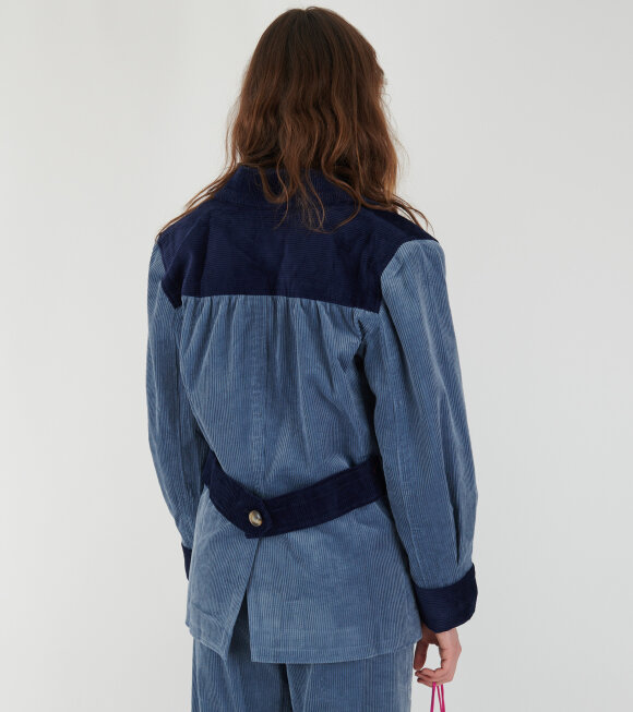 Caro Editions - Selma Jacket Dove Blue w. Navy