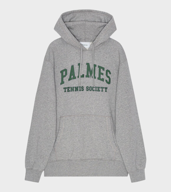 Palmes - Mats Hooded Sweatshirt Grey Melange