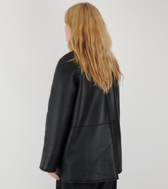 AF Agger - Shearling Coat Black