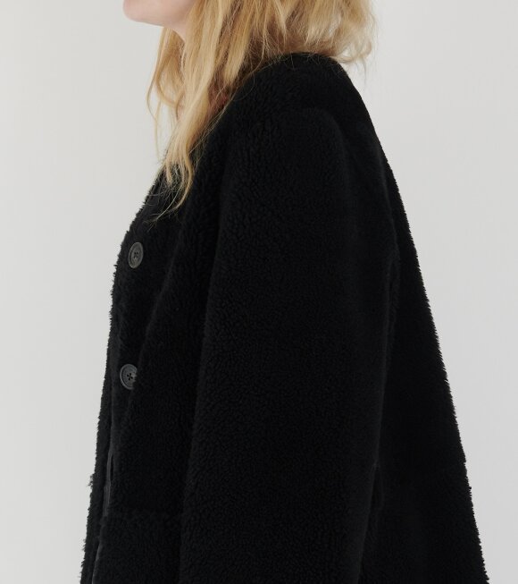 AF Agger - Shearling Coat Black