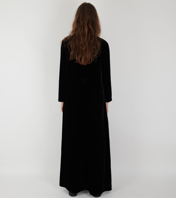 AF Agger - Silk Velvet Maxi Dress Black