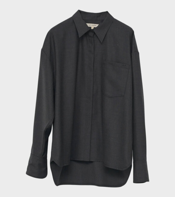 AF Agger - Fine Wool Oversize Shirt Charcoal