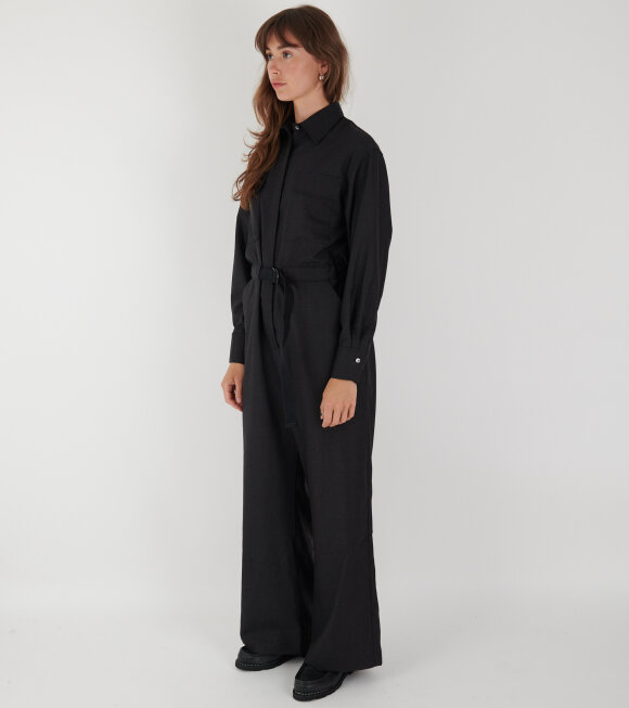 AF Agger - Fine Wool Boilersuit Charcoal