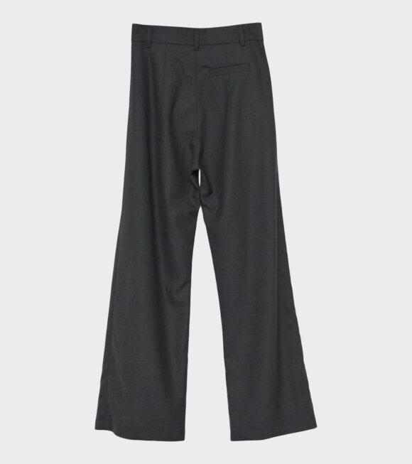 AF Agger - Fine Wool Wide Box Trousers Charcoal