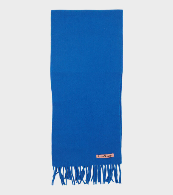 Acne Studios - Skinny Fringed Scarf Cobalt Blue