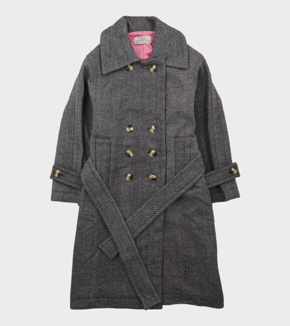 Caro Editions - Coco Coat w. Belt Charcoal