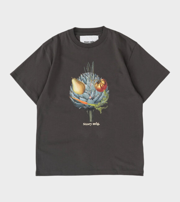 Story mfg. - Grateful Tee S/S Charcoal Timothy