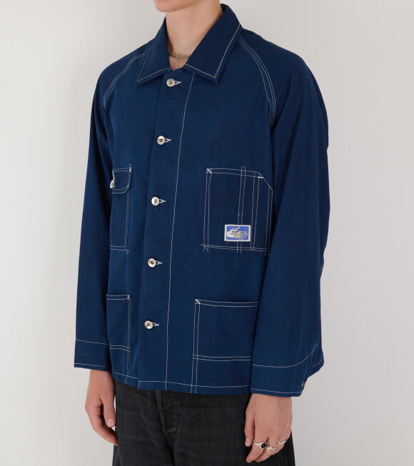 Story mfg. - Railroad Jacket Indigo Wonky Wear