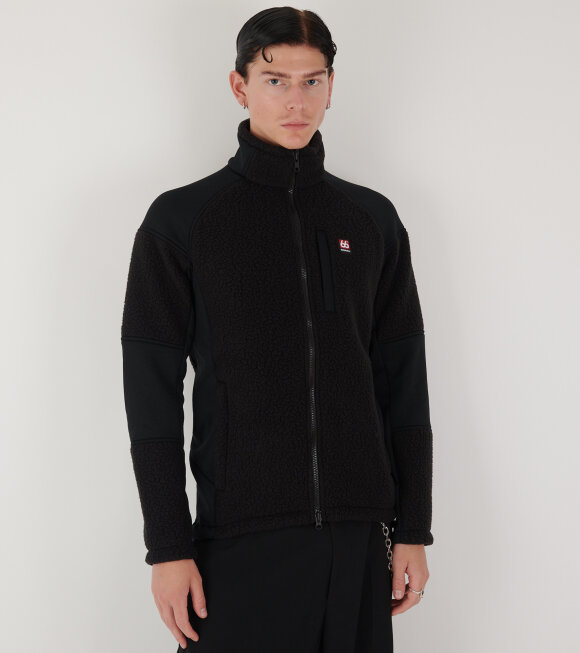 66 North - Tindur Shearling Fleece Jacket Black