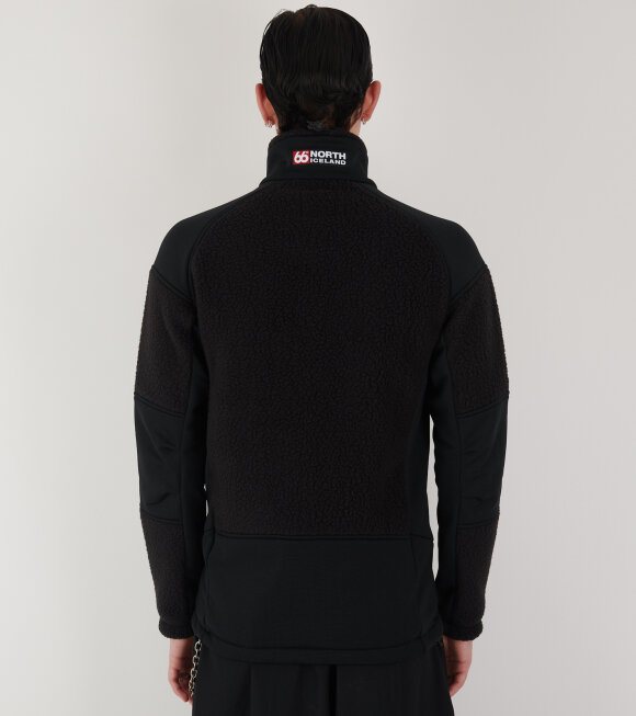 66 North - Tindur Shearling Fleece Jacket Black