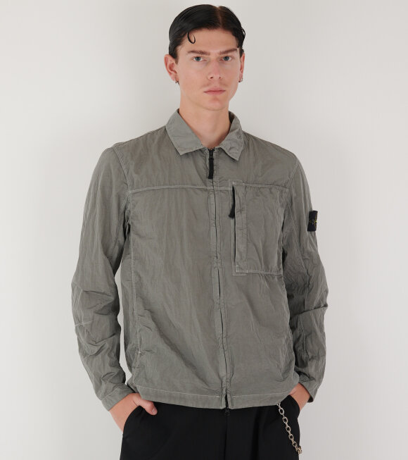 Stone Island - Econyl Nylon Overshirt Grey