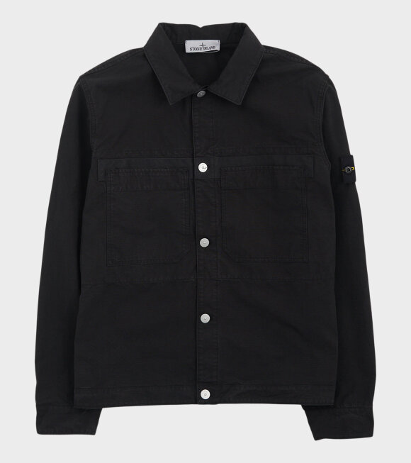 Stone Island - Cotton Ripstop Overshirt Black