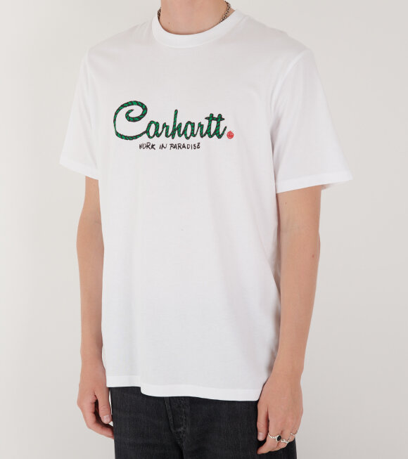 Carhartt WIP - S/S Paradise Script T-shirt White