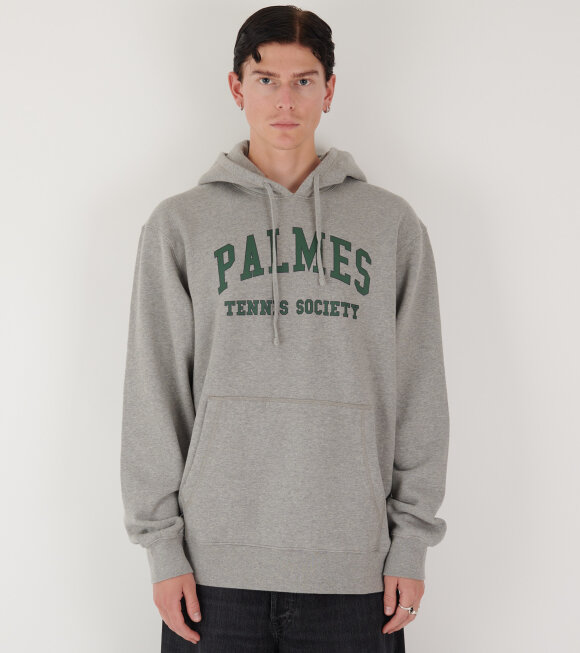 Palmes - Mats Hooded Sweatshirt Grey Melange