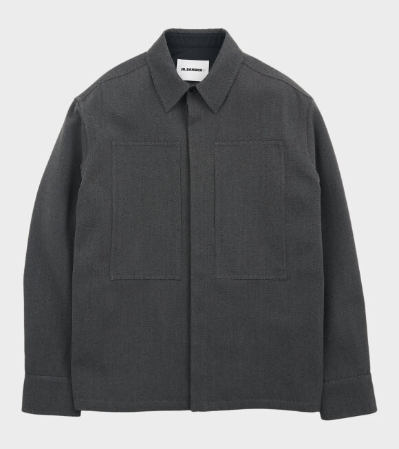 Jil Sander - Wool Overshirt Dark Grey