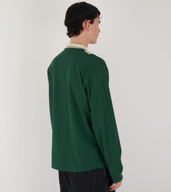 Palmes - Rio L/S Zip Polo Dark Green