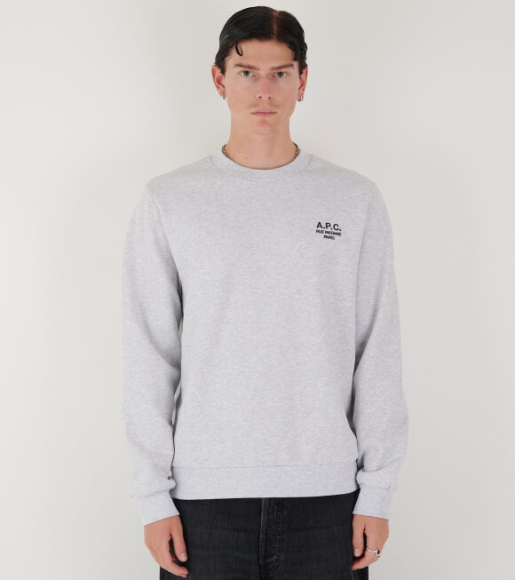 A.P.C - Logo Sweatshirt Light Grey Melange