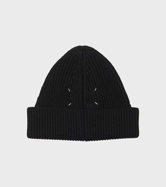 Maison Margiela - Wool Mix Beanie Black