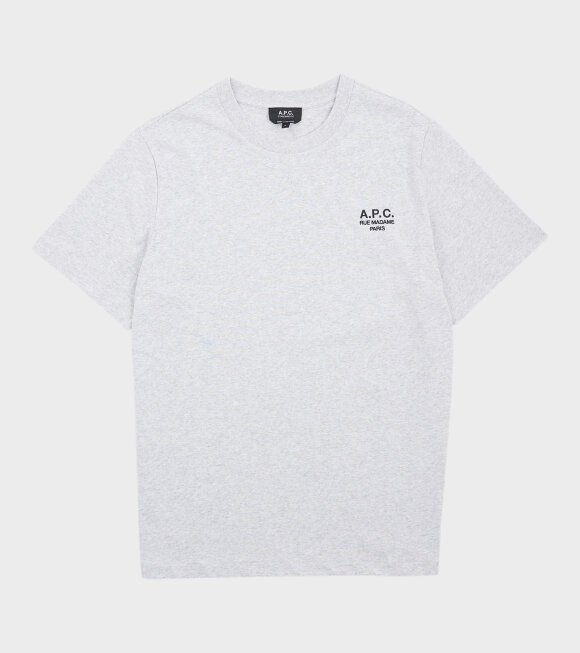 A.P.C - Logo T-shirt Light Grey Melange