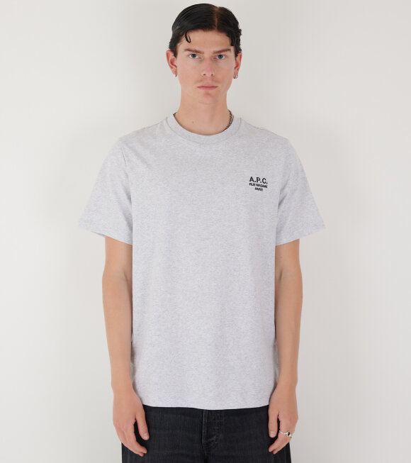 A.P.C - Logo T-shirt Light Grey Melange