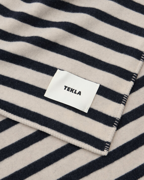 Tekla - Lambswool Blanket Magpie Stripes