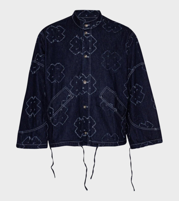 Henrik Vibskov - Smiley Denim Jacket Dark Needle Punch